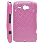 HTC ChaCha Corbon Cover (Pink)
